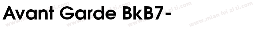 Avant Garde BkB7字体转换